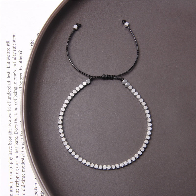 Bracelet en hématite magnétique pour la mise à la terre et la protection
