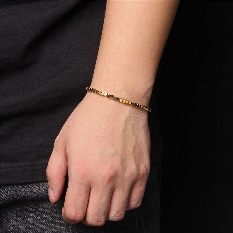 Bracelet en hématite magnétique pour la mise à la terre et la protection