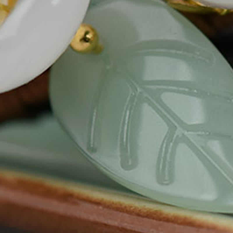 Épingle à cheveux de protection spirituelle en perles de magnolia avec bois veiné
