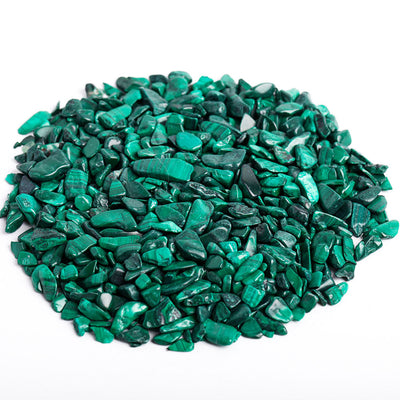 Éclats de cristal poli de malachite de 5 à 7 mm pour la guérison