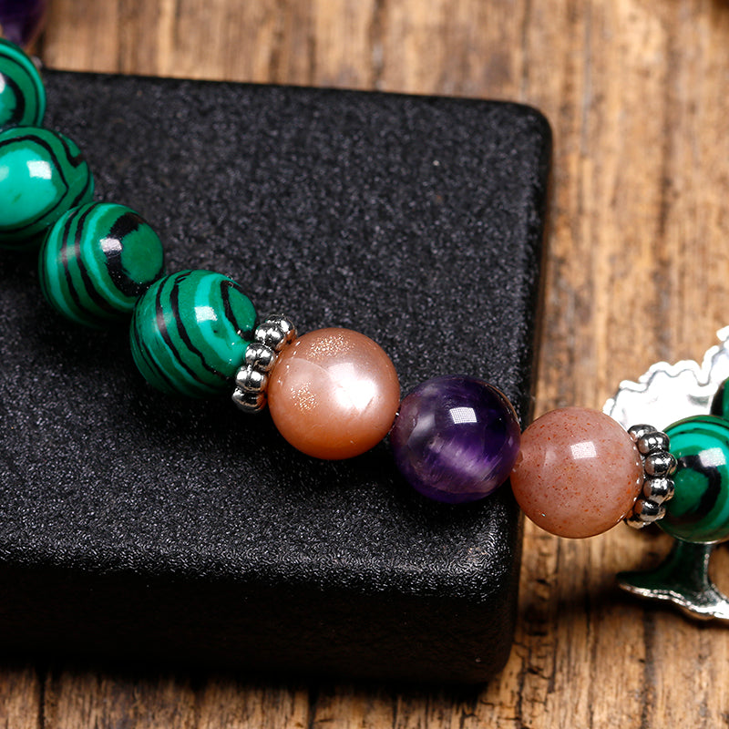 Bracelet de guérison en cristal de malachite