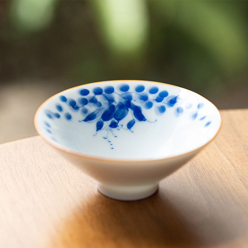 Tasse à thé en céramique Mandala Koi Fish Lotus 50 ml Harmony