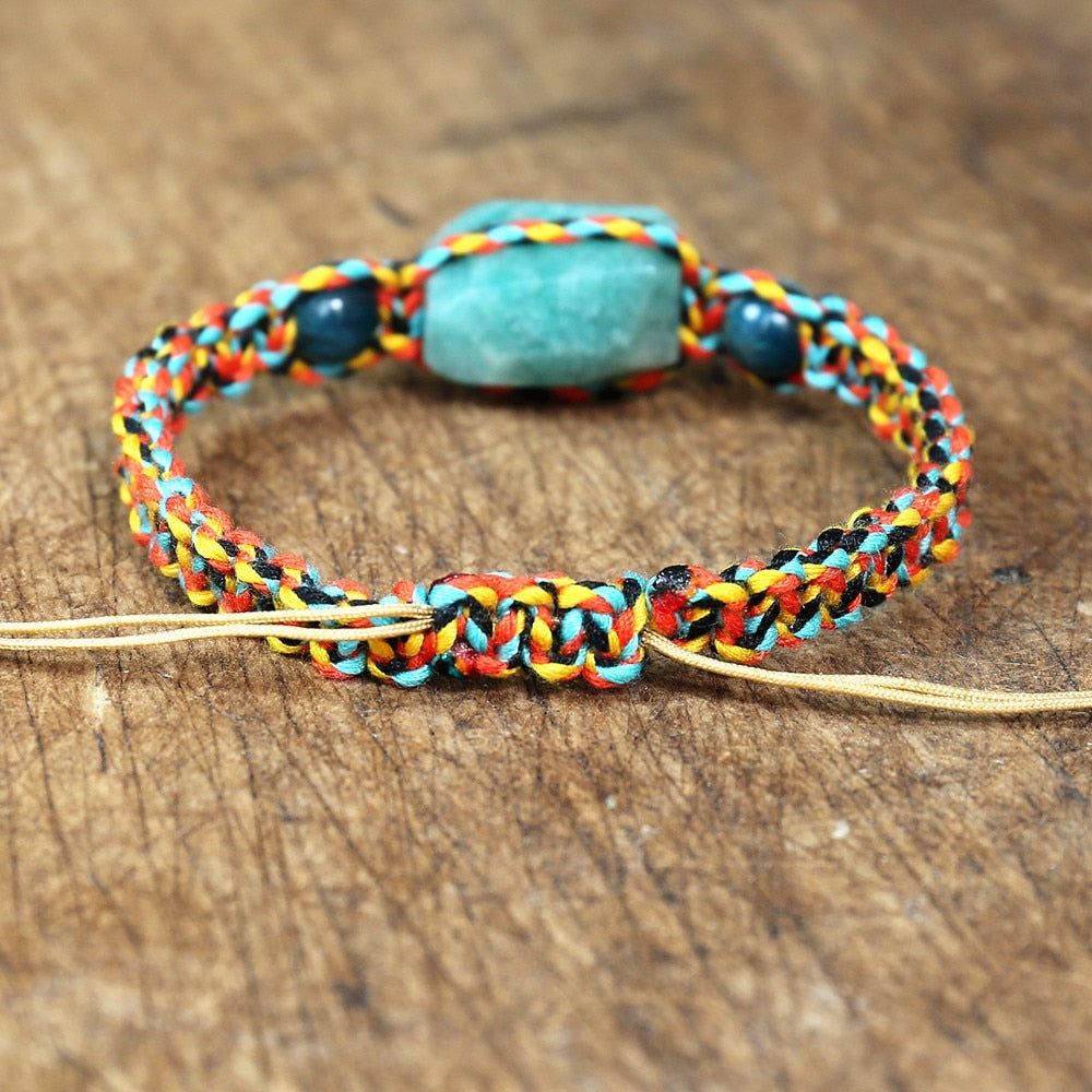 Bracelet en apatite de manifestation pour l'équilibre et la croissance