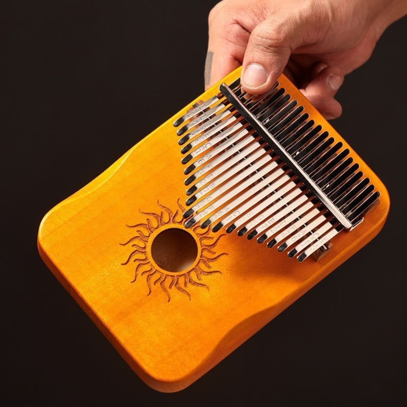 Piano à pouce Kalimba 21 touches en bois d'érable pour débutants