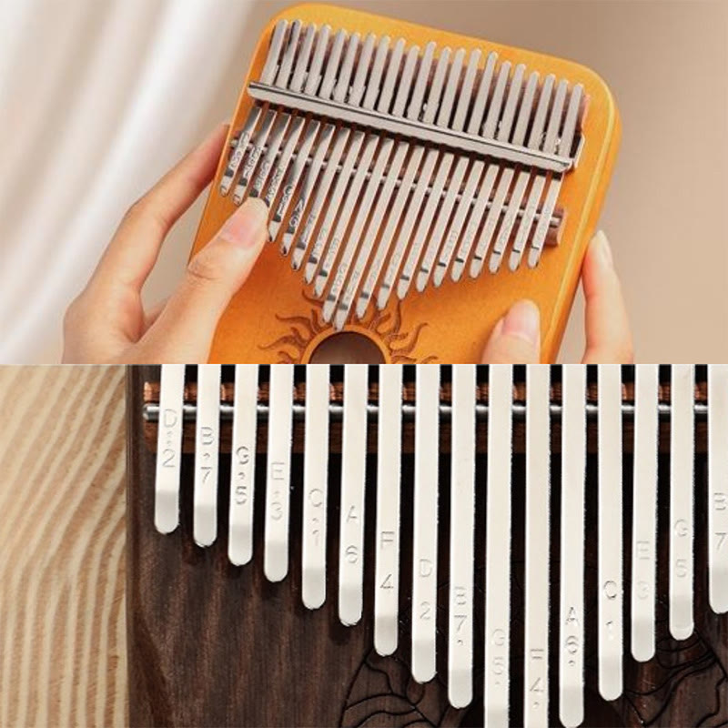 Piano à pouce Kalimba 21 touches en bois d'érable pour débutants