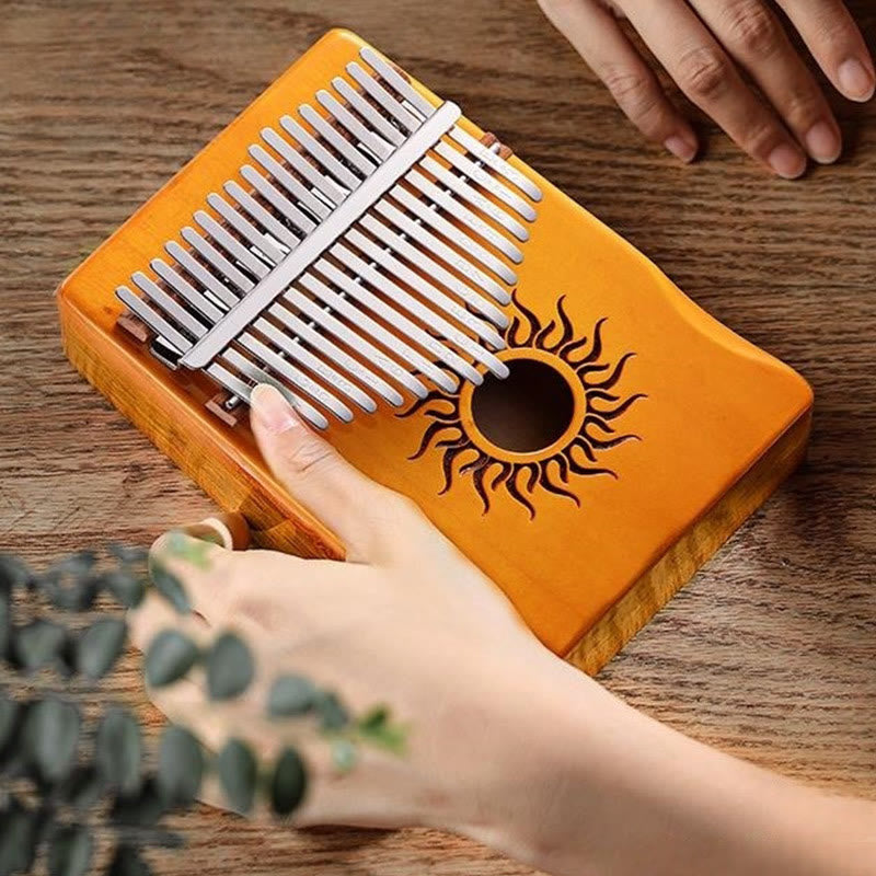 Piano à pouce Kalimba 21 touches en bois d'érable pour débutants