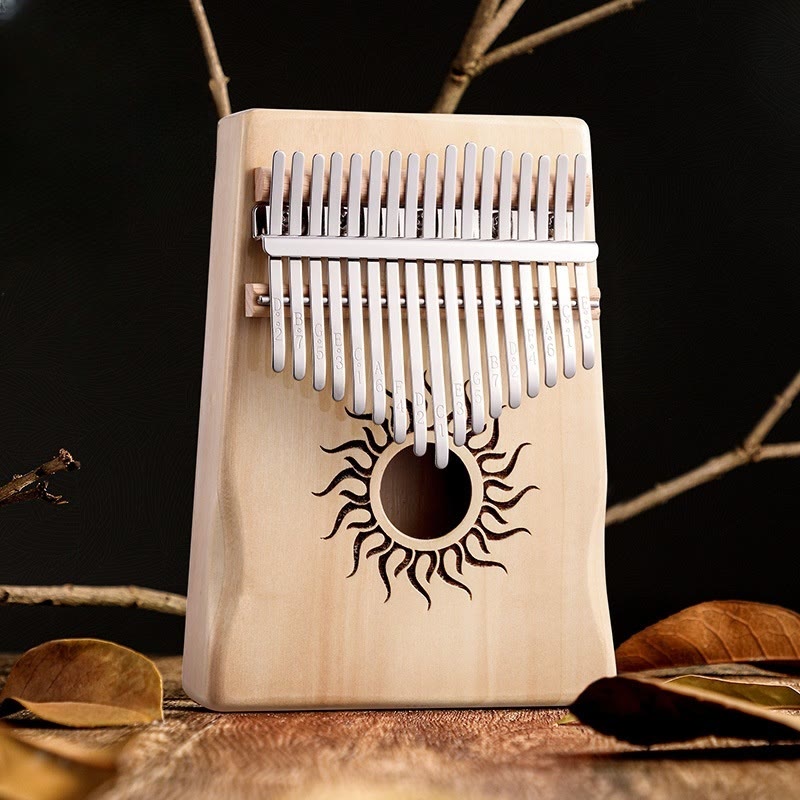 Piano à pouce Kalimba 21 touches en bois d'érable pour débutants