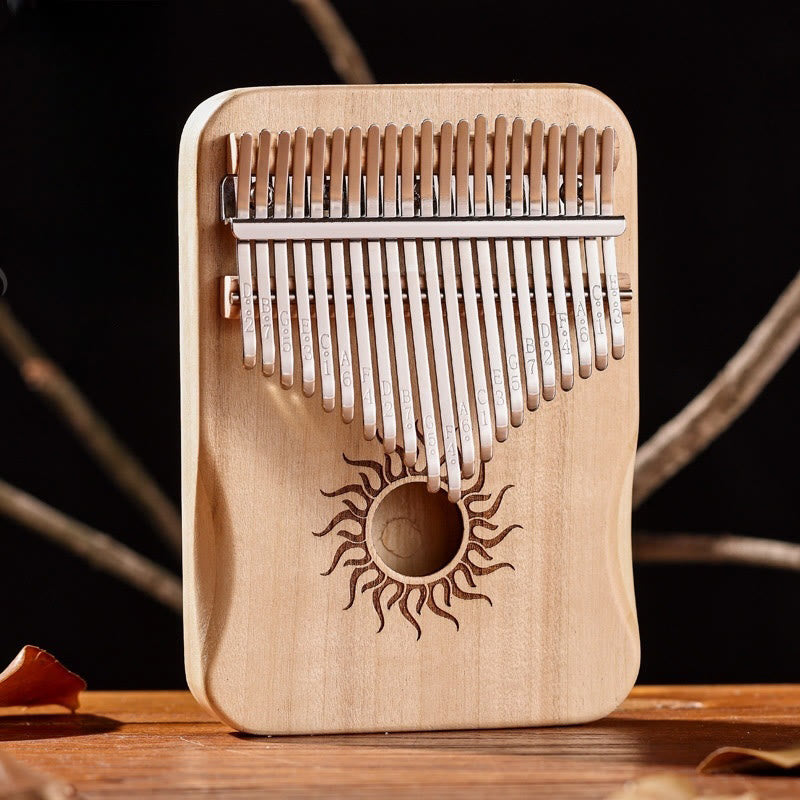 Piano à pouce Kalimba 21 touches en bois d'érable pour débutants