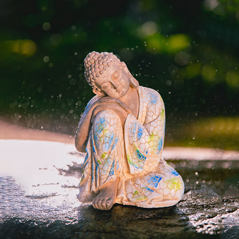 Statue de Bouddha zen en résine méditant pour la sérénité et le calme