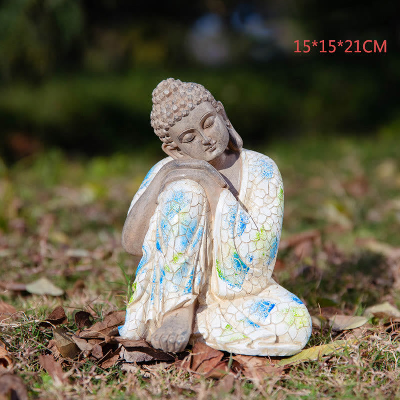 Statue de Bouddha zen en résine méditant pour la sérénité et le calme