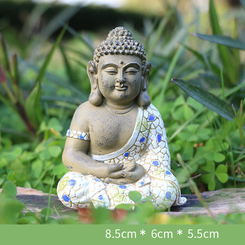 Statue de Bouddha zen en résine méditant pour la sérénité et le calme