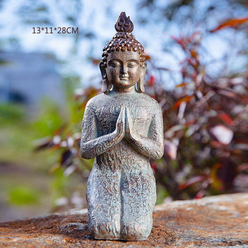 Statue de Bouddha zen en résine méditant pour la sérénité et le calme