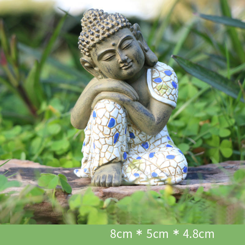 Statue de Bouddha zen en résine méditant pour la sérénité et le calme