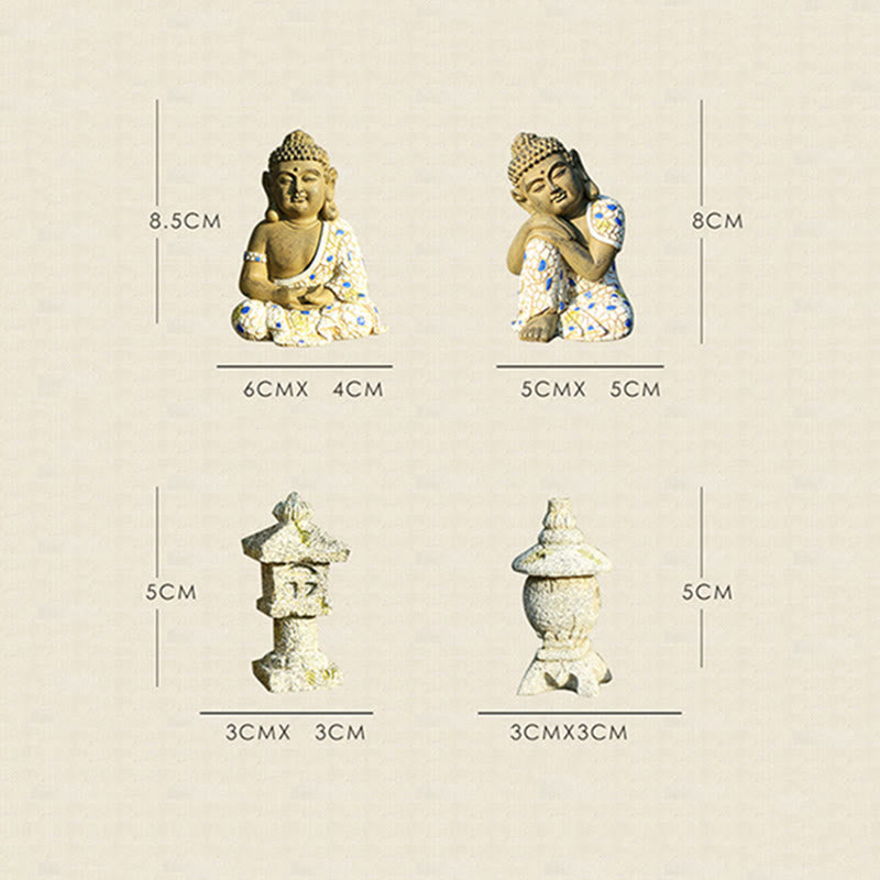 Statue de Bouddha zen en résine méditant pour la sérénité et le calme