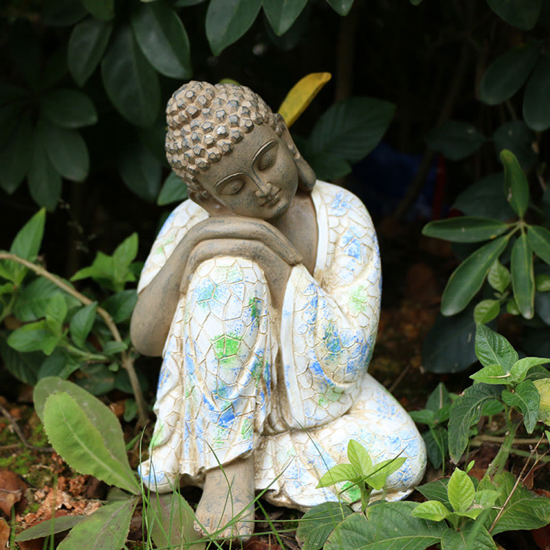 Statue de Bouddha zen en résine méditant pour la sérénité et le calme