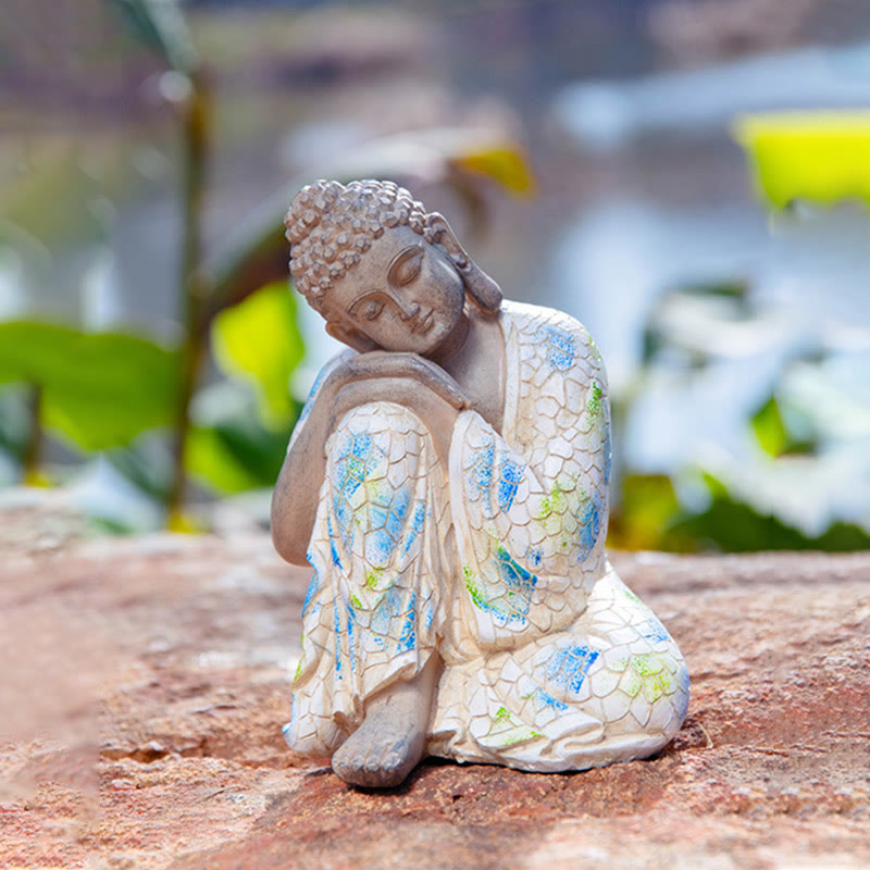 Statue de Bouddha zen en résine méditant pour la sérénité et le calme