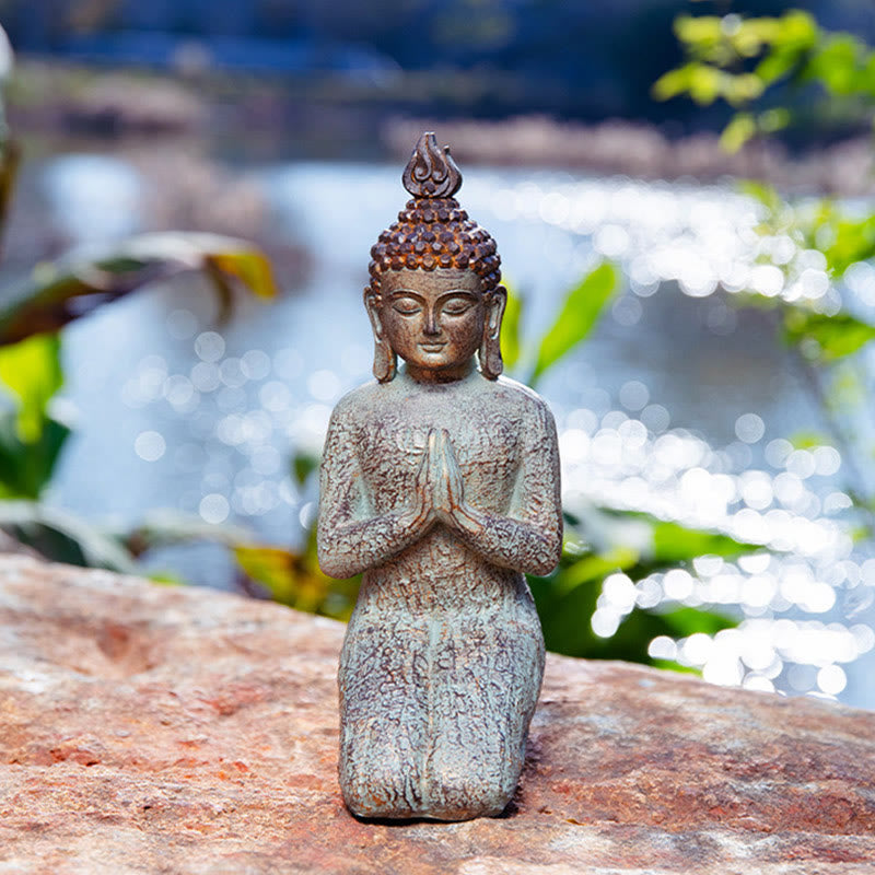 Statue de Bouddha zen en résine méditant pour la sérénité et le calme