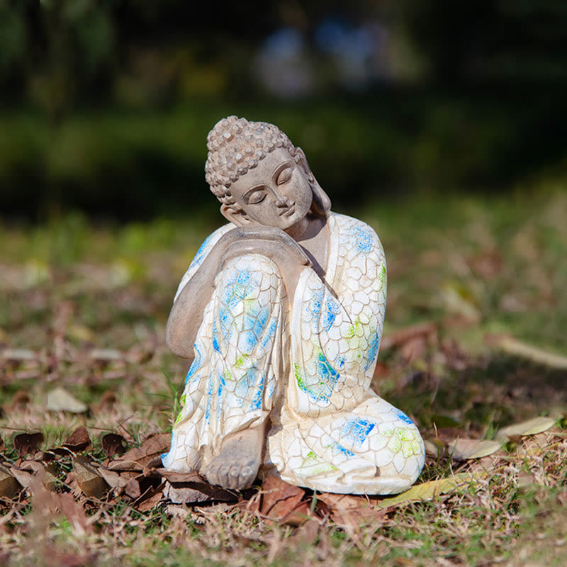 Statue de Bouddha zen en résine méditant pour la sérénité et le calme