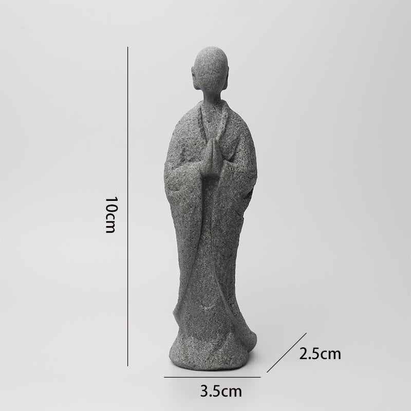 Statue de Bouddha de méditation en grès pour la sérénité et la paix