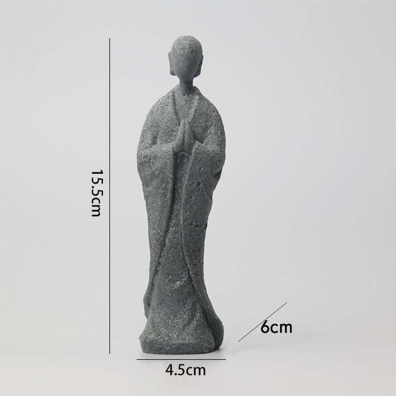 Statue de Bouddha de méditation en grès pour la sérénité et la paix