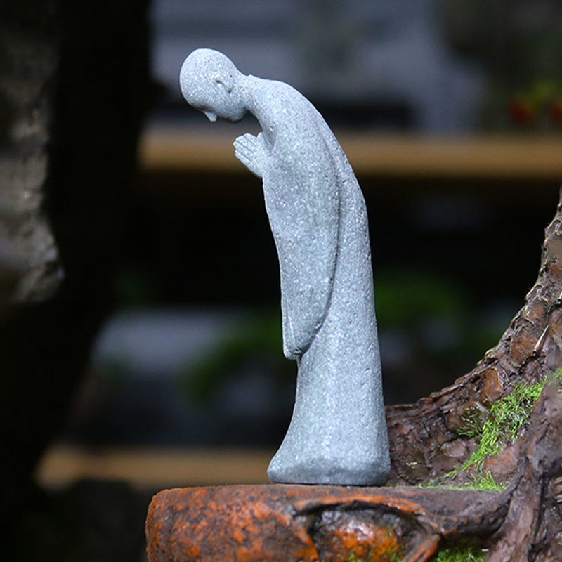 Statue de Bouddha de méditation en grès pour la sérénité et la paix