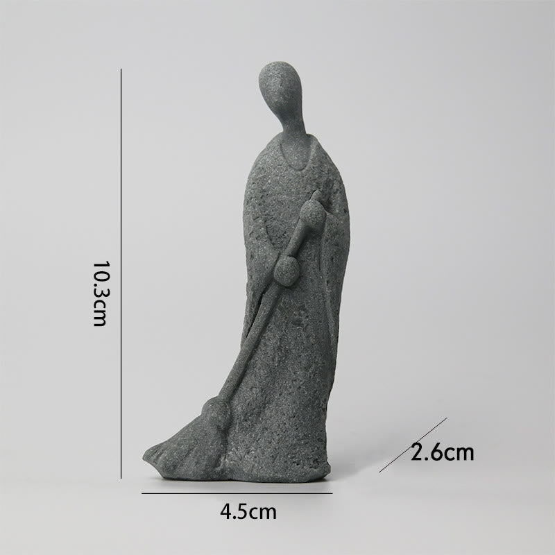 Statue de Bouddha de méditation en grès pour la sérénité et la paix