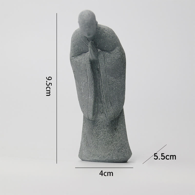 Statue de Bouddha de méditation en grès pour la sérénité et la paix