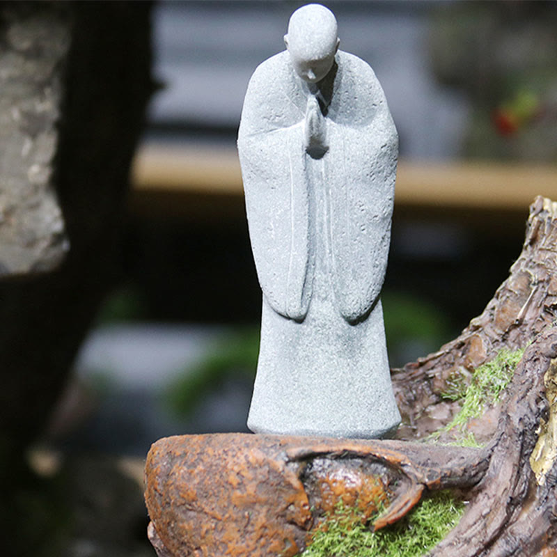Statue de Bouddha de méditation en grès pour la sérénité et la paix