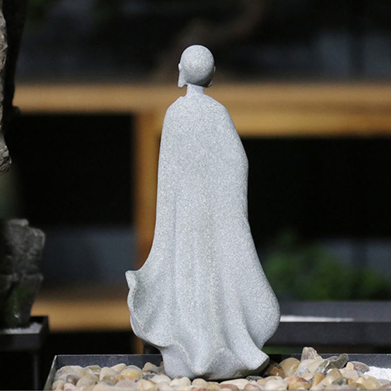 Statue de Bouddha de méditation en grès pour la sérénité et la paix