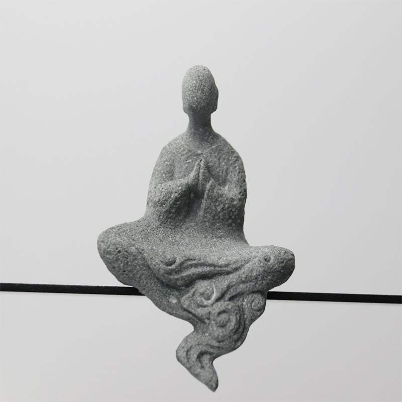 Statue de Bouddha de méditation en grès pour la sérénité et la paix