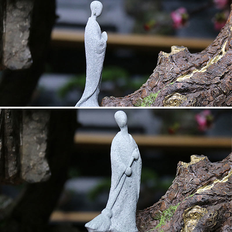 Statue de Bouddha de méditation en grès pour la sérénité et la paix