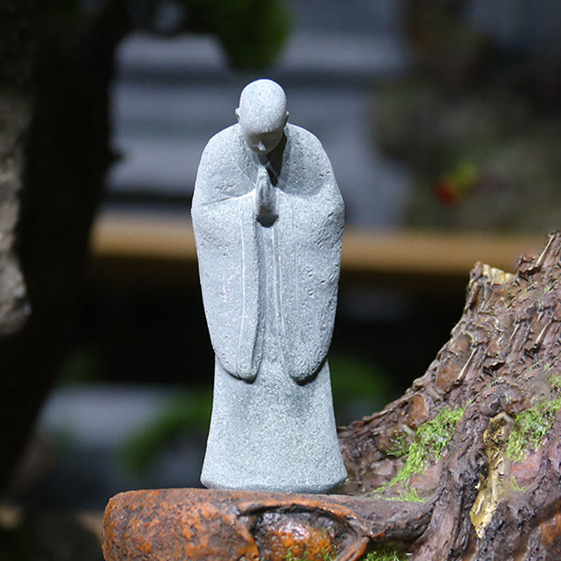 Statue de Bouddha de méditation en grès pour la sérénité et la paix