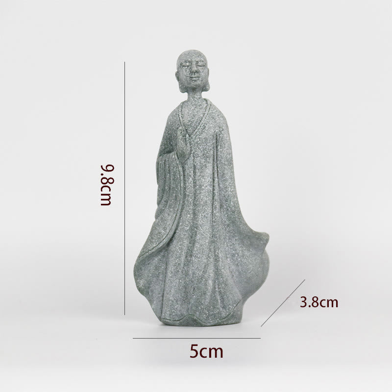 Statue de Bouddha de méditation en grès pour la sérénité et la paix