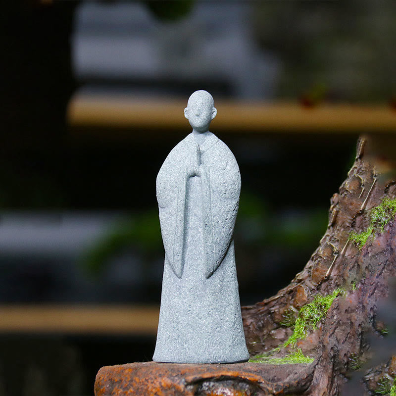 Statue de Bouddha de méditation en grès pour la sérénité et la paix