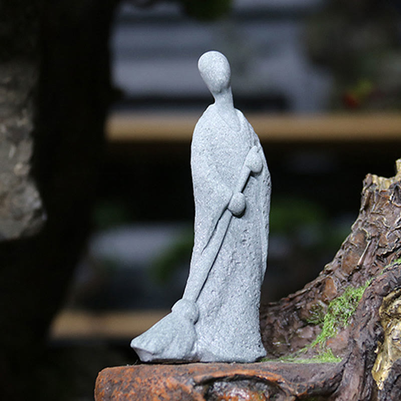 Statue de Bouddha de méditation en grès pour la sérénité et la paix