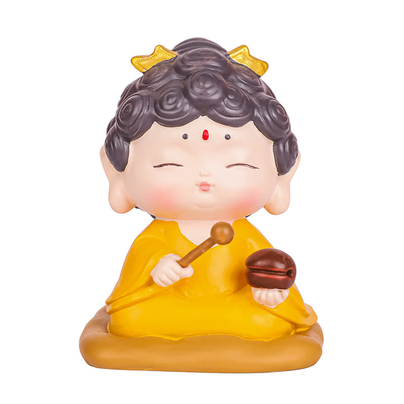 Statue de Bouddha Amitabha en résine représentant un lotus en méditation, décoration d'intérieur