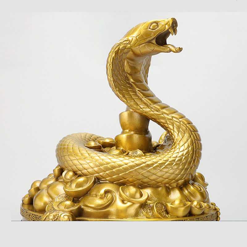 Pièces de cuivre de taille moyenne Année du Serpent Décoration en laiton