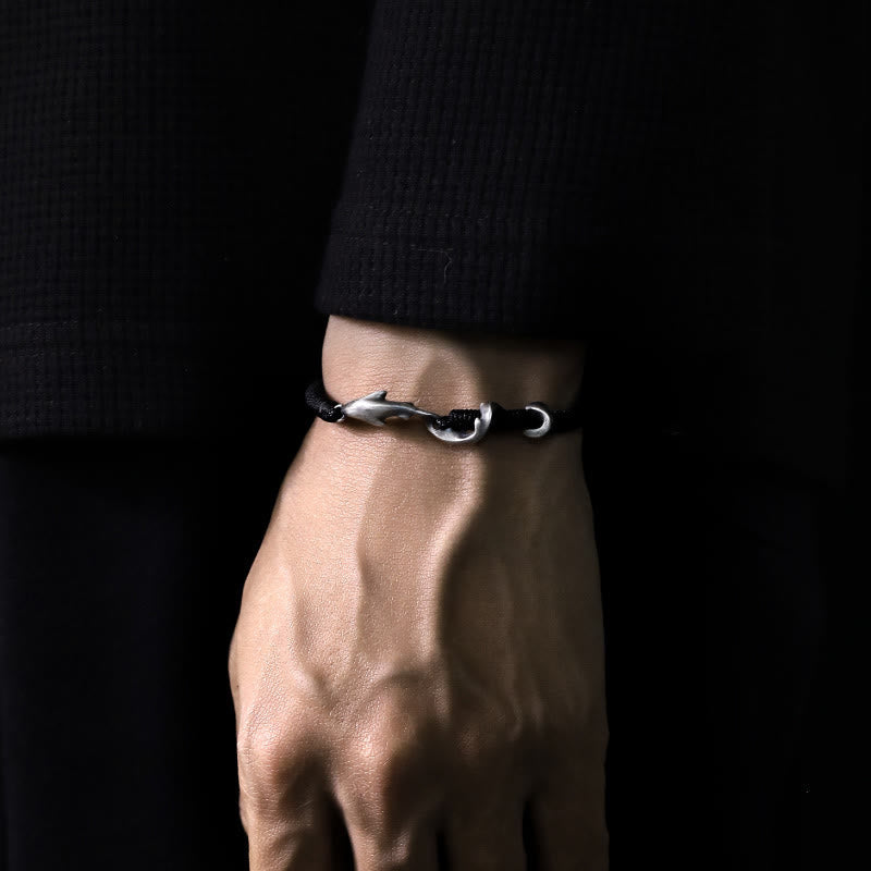 Bracelet de protection en argent sterling pour homme