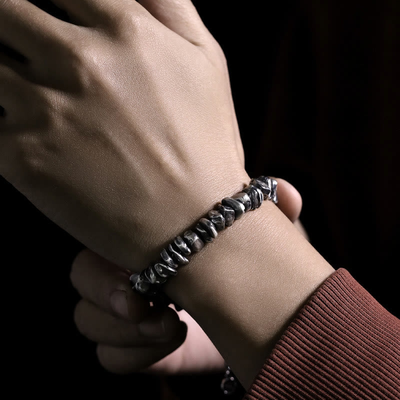 Bracelet de protection en argent sterling pour homme