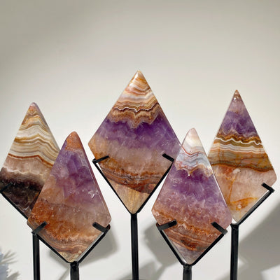 Dalle d'onyx mexicain en cristal brut de 3 à 4,5 pouces