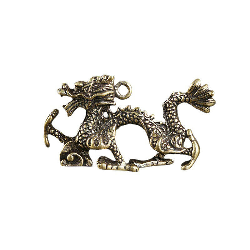 Mini dragon en laiton décoratif pour la maison | Chance et protection