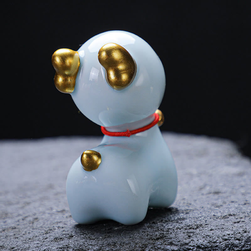 Mini figurine de cerf en céramique pour décoration spirituelle