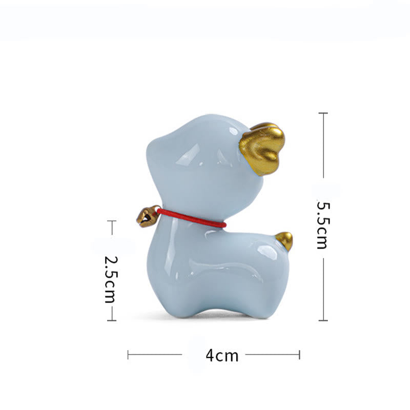 Mini figurine de cerf en céramique pour décoration spirituelle