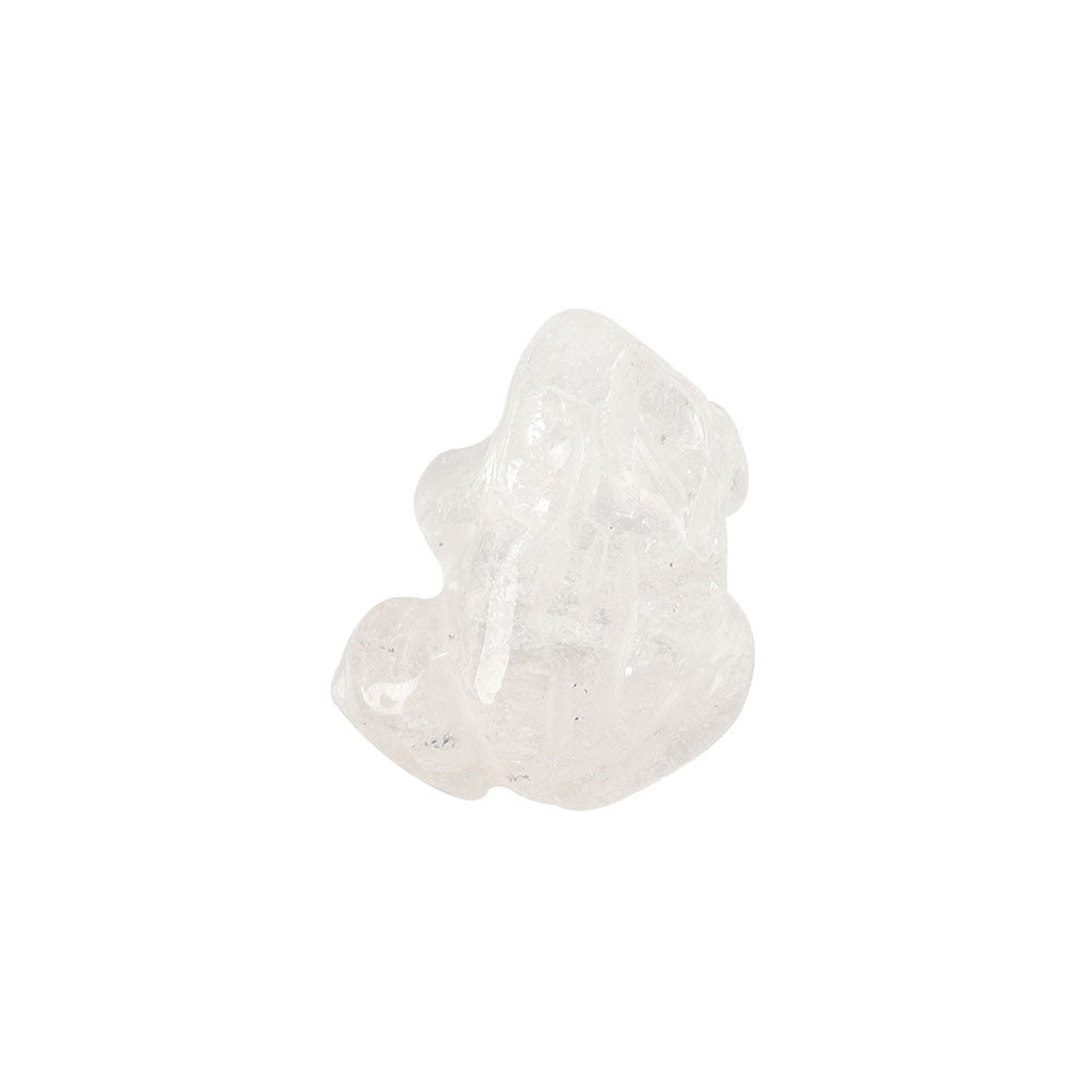 Mini Crystal Frog Carvings 1 inch Healing Figurines