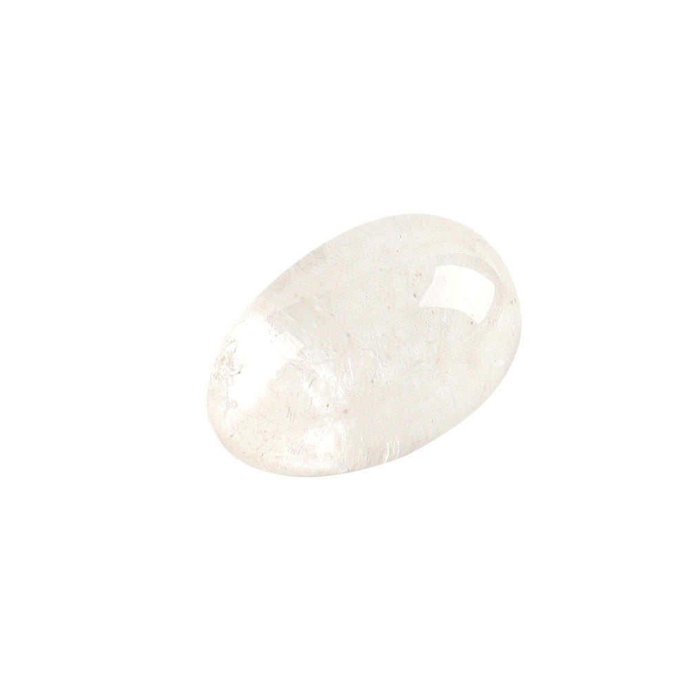 Mini Egg Shape Clear Quartz Palm Stone 1.6 Inch Healing