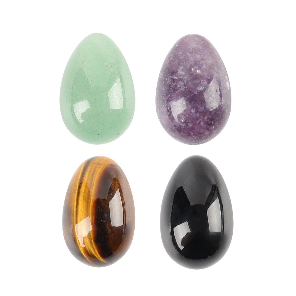 Mini Egg Shape Clear Quartz Palm Stone 1.6 Inch Healing