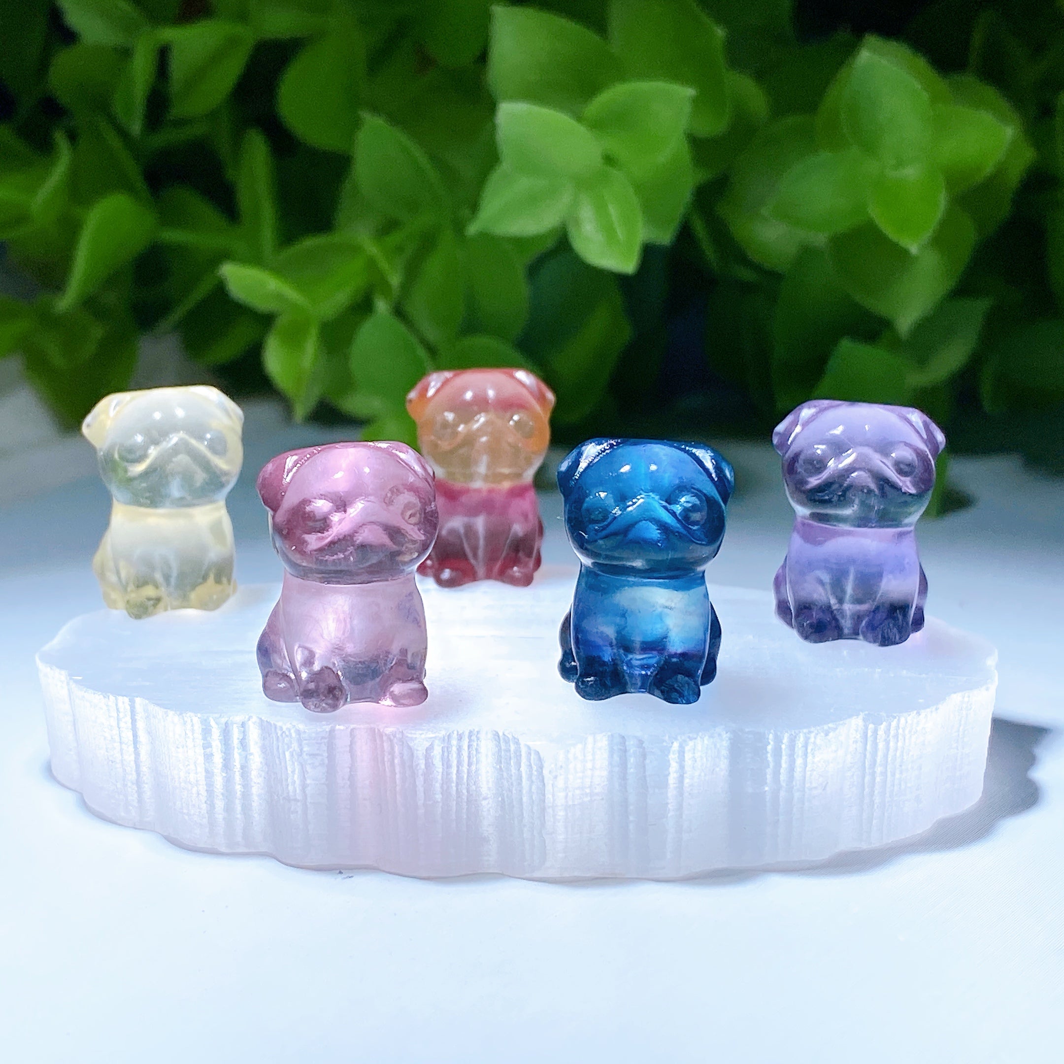 Mini Fluorite Crystal Animal Carvings 12-20mm for Healing