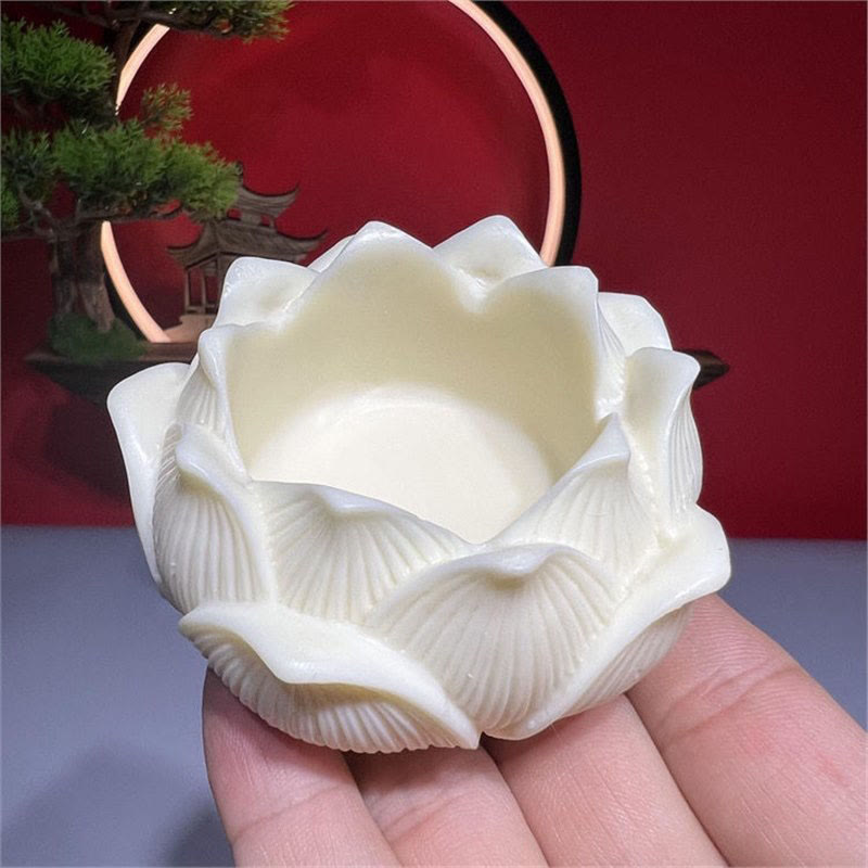 Collection de mini-statues de Bouddha fruitées en ivoire | Serenity Decor