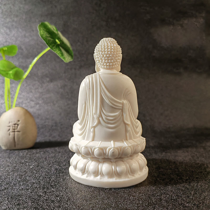 Collection de mini-statues de Bouddha fruitées en ivoire | Serenity Decor