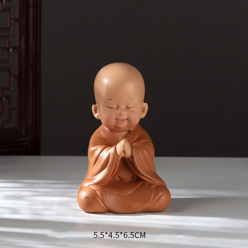 Mini statue de Bouddha en résine pour la méditation et la prière